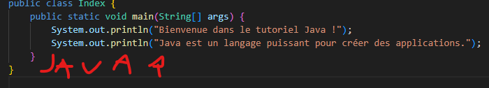 Exemple de code Java